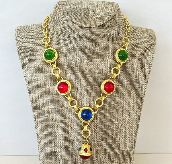 Stunning couture style statement necklace.