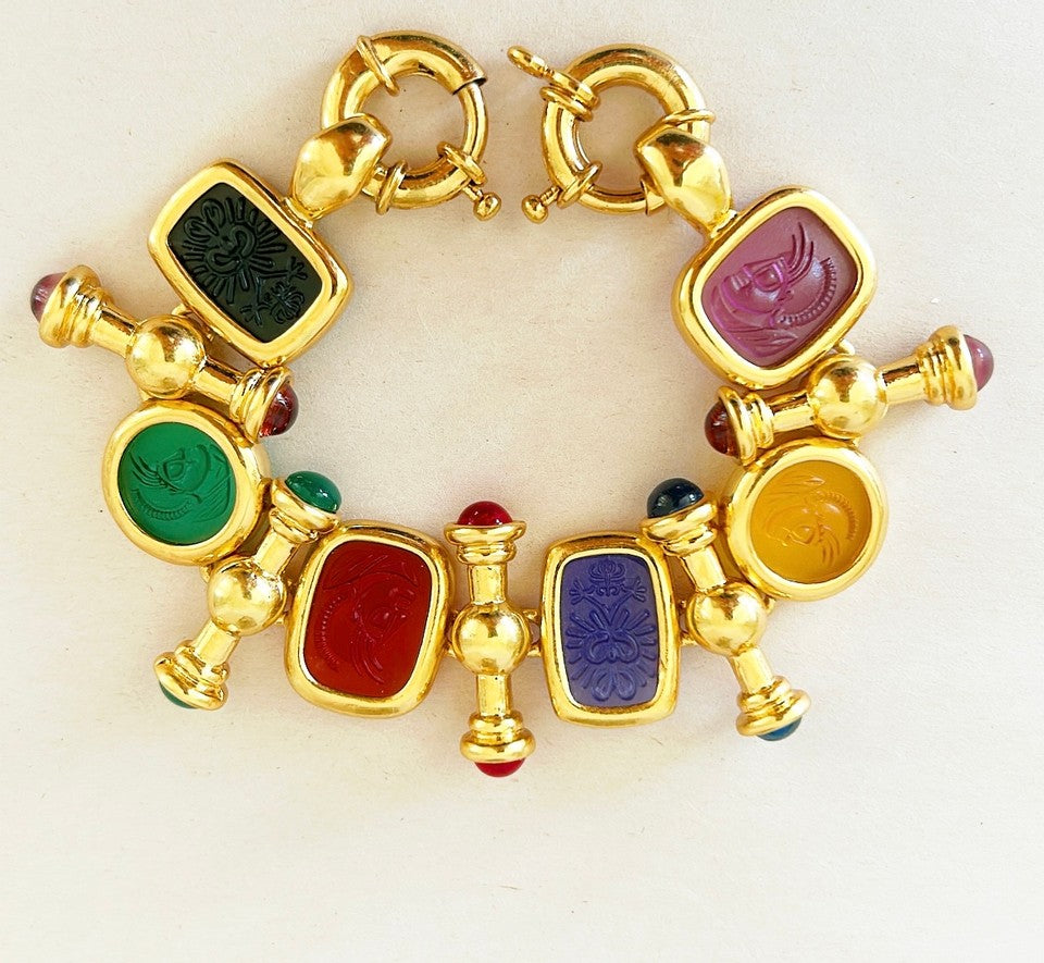 Intaglio Linked Bracelet