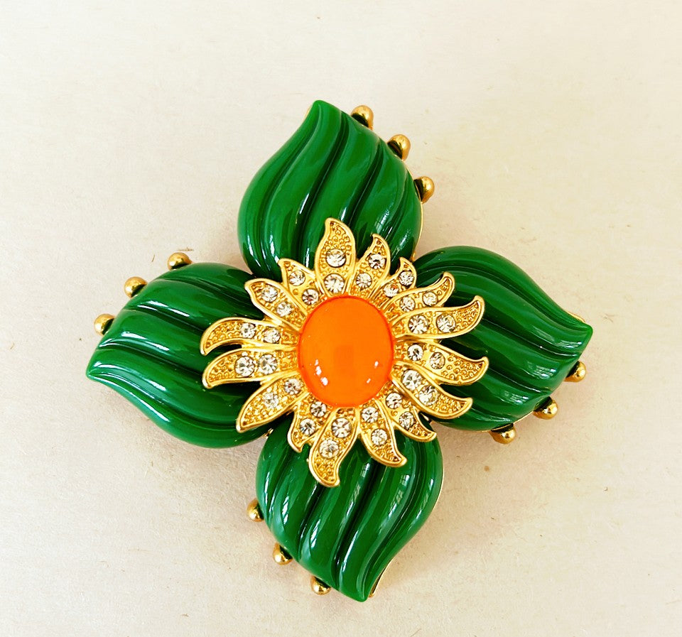 Classic Maltese style designer brooch.